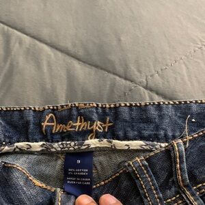 Amethyst Jeans Dark Blue Flare & Wide Leg